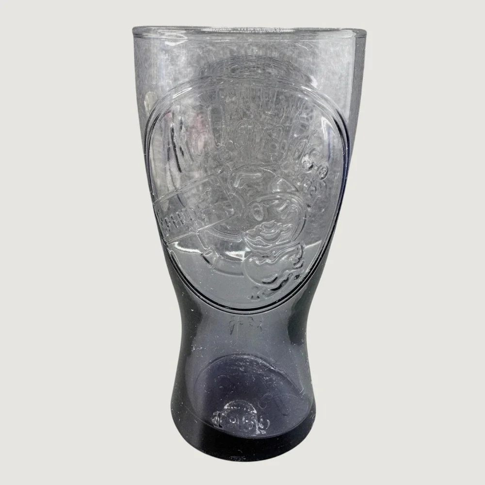 McDonald's Retro 1955 Speedy‎ Hamburger Purple Coca Cola Glasses Vintage